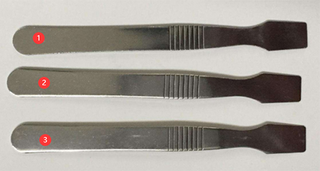 Estuche de prueba de dureza de acero de bloque de hierro