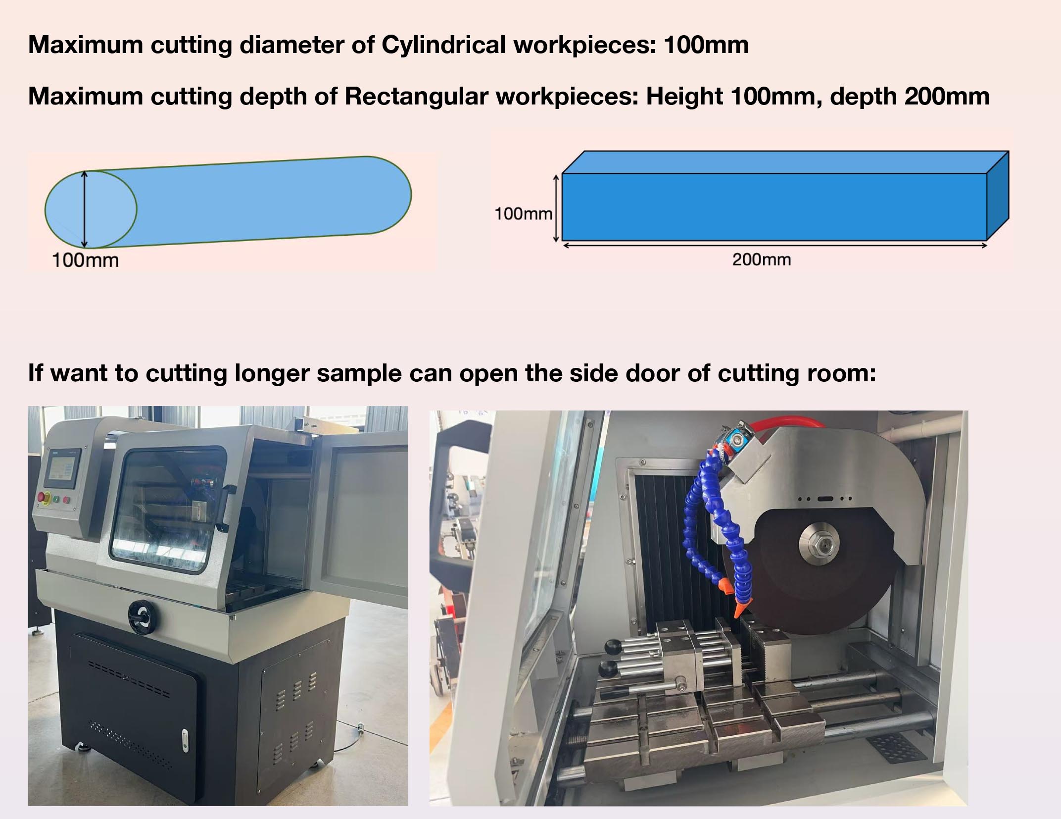 herramienta de corte de muestra metal&uacute;rgica