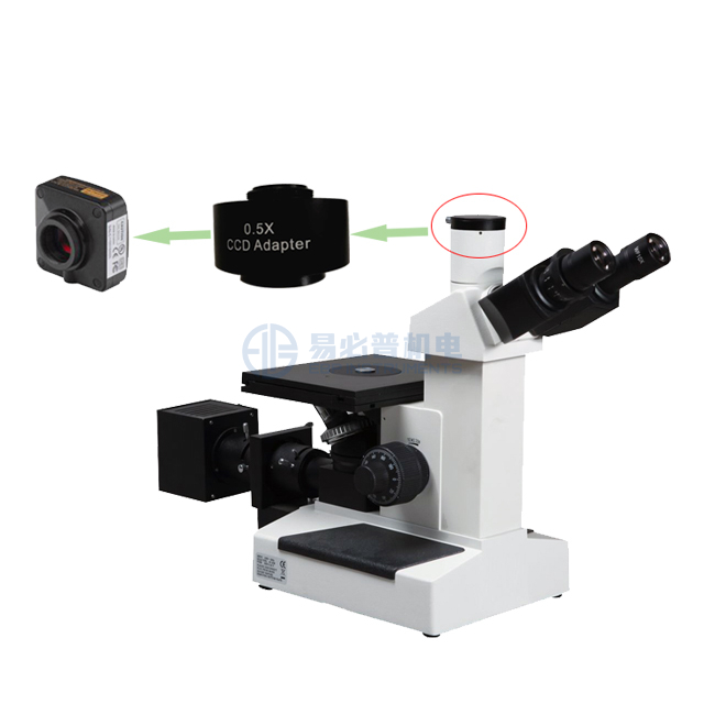 Microscopio metalográfico invertido con software de análisis de imágenes de microscopía