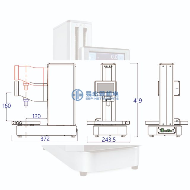 Probador de dureza Shore completamente automático Durómetro A D OO