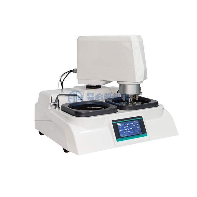 Máquina pulidora de amoladora automática de metalografía con dos discos de trabajo independientes