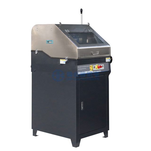 Máquina de corte de muestra metalográfica manual con tabla de gabinete QGL-80C 100C